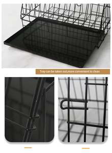 Gabbia per cani di alta qualità in metallo pendio cane gabbia per animali domestici cassa pieghevole per un facile viaggio in auto piccoli animali Hotsale contenitore di imballaggio - Product Image 3