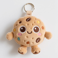 Personnalisé mignon Cookie peluche porte-clés pendentif peluche poupée porte-clés doux jouets en peluche sac accessoires