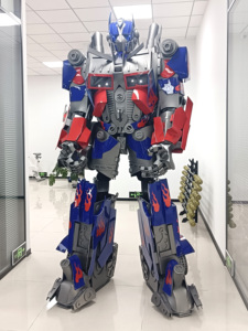 Costume de mascotte robot <span class=keywords><strong>Optimus</strong></span> <span class=keywords><strong>Prime</strong></span> <span class=keywords><strong>Transformers</strong></span> de couleur verte, Bumblebee, Megatron, pour adultes, costumes de robot ambulant - Product Image 4