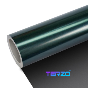 Candy Red PET Heavy Metal TERZO <b>Vinyl</b> Wrap <b>Removable</b> TPU Car Protection Film Roll High Gloss - Product Image 2