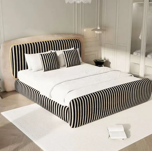 <span class=keywords><strong>Lit</strong></span> rembourré en tissu minimaliste de style italien avec couleurs mélangées et personnalisation de haute qualité - Product Image 1