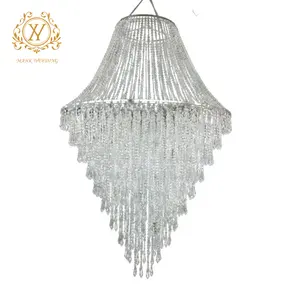 Acrylic Chandelier Bead Curtain Wedding Hanging Decorations Ceiling Decoration Scene Layout Props Lighting