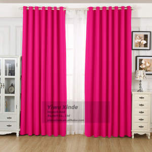 100 Polyester rideau occultant panneau unique-draperie bloquant la lumière de couleur unie pour chambre rideau de fenêtre <span class=keywords><strong>prix</strong></span> de gros - Product Image 6