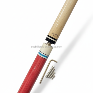 Taco de billar <span class=keywords><strong>ZENI</strong></span> XW01 de alta calidad hecho a mano con eje de carbono y arce, con pasador radial QianYi, doble eje, punta de 12.2mm y 11.8mm, peso de la punta de 19oz. - Product Image 3