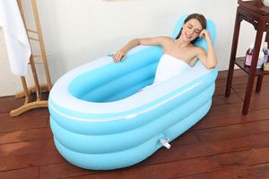 <span class=keywords><strong>Tanque</strong></span> <span class=keywords><strong>de</strong></span> <span class=keywords><strong>baño</strong></span> plegable <span class=keywords><strong>de</strong></span> PVC, bañera <span class=keywords><strong>de</strong></span> hidromasaje inflable con cubierta, duradera, <span class=keywords><strong>de</strong></span> alta densidad - Product Image 3