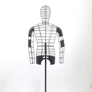 Maniquí <span class=keywords><strong>para</strong></span> hombre con acabado oxidado, soporte <span class=keywords><strong>para</strong></span> torso <span class=keywords><strong>para</strong></span> Boutique, exhibición <span class=keywords><strong>de</strong></span> <span class=keywords><strong>ropa</strong></span> única, maniquíes masculinos <span class=keywords><strong>de</strong></span> Metal, medio cuerpo, <span class=keywords><strong>alambre</strong></span> <span class=keywords><strong>de</strong></span> hierro - Product Image 4