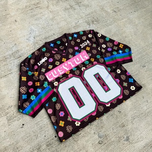 Camiseta Deportiva Personalizada de Estilo Urbano Vintage para Hombre, Cuello en V, Retro, de Malla, Corta, Holgada, para Fútbol, Baloncesto - Product Image 3