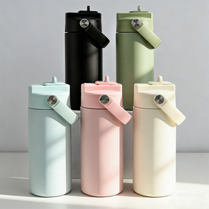 Custom Leak-Proof cup children 14oz BPA Free Eco-Friendly Vacuum Insulated <b>Flask</b> sports Stainless Steel Water Bottle for Kids - Product Image 2