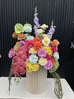 SY-Customize Rosa Lila Rose Burgunderrot Kirschrot Purpurrosa Rot Tischdekoration Gänseblümchen Blumen Gangdekoration Amaranthus