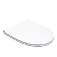 Couvre-siège de toilette chauffant électrique avec cordon d'alimentation, kit de charnières arrière, anneau ovale fermé, chauffe-siège thermostatique