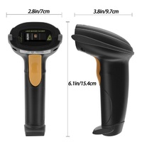 Escáner de Código de Barras Inalámbrico de Mano MJ2810 1D con Bluetooth para Inventario