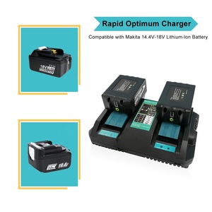 Cargador Rápido de Doble Puerto DC18RD 14.4V-18V para Baterías Makita 14.4V-18V BL1850 BL1860 BL1830 BL1820 y Cargador DC18RC DC18SF - Product Image 4