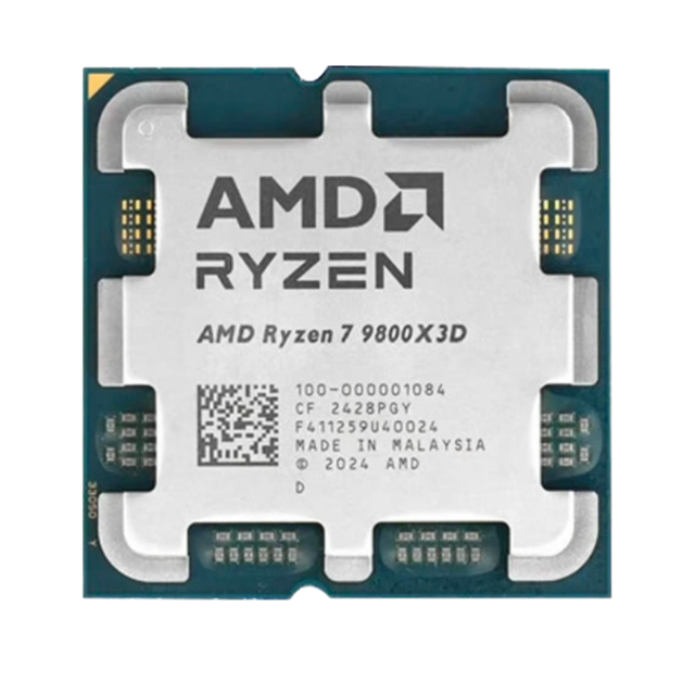 Original New AMD for Ryzen 7 9800X3D CPU 4.7GHz 8 Cores 120W Socket AM5 for Desktop Gaming Used Condition