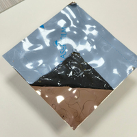 Panneau décoratif en acier inoxydable avec revêtement PVD miroir 8K or rose, finition ondulée moyenne, pour revêtement mural de plafond