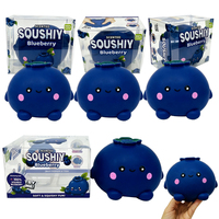 Mainan Fidget Sensorik Bentuk Buah Blueberry dari Gudang USA, Mainan Penghilang Stres, Cepat Mengembang, Beraroma, Besar dan Lembut