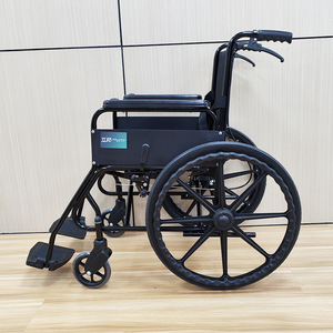 Fauteuil roulant manuel Hubang en acier G35-S, durable pour les personnes âgées, les personnes handicapées et les maisons de retraite - Product Image 1