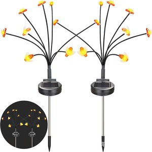 Luces Solares de Jardín LED con Diseño de Abeja, Lámpara Decorativa para Caminos Exteriores, Resistente al Agua, Garantía de 2 Años - Product Image 1