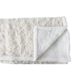 Couverture de lit en <span class=keywords><strong>fausse</strong></span> <span class=keywords><strong>fourrure</strong></span>, <span class=keywords><strong>plaid</strong></span> Super doux et chaud, ouverture inversée avec le dos sherpa <span class=keywords><strong>blanc</strong></span>, nouvelle collection - Product Image 2