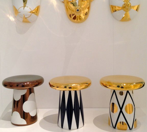 Mesa lateral de lujo para sala de estar, juego de cerámica nórdica de gama alta, decoración pequeña redonda, mesa lateral, mesa de centro con forma de seta - Product Image 6