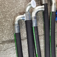 Tuyau hydraulique spiralé à 6 brins haute impulsion, très résistant, 420 bars, super haute pression pour plateformes de forage et machines minières