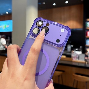Nueva <span class=keywords><strong>Funda</strong></span> Magnética Mate Esmerilada de TPU para <span class=keywords><strong>iPhone</strong></span> 17 16 15 Pro Max, Transparente, con Amortiguación de Aire, Antigolpes - Product Image 6