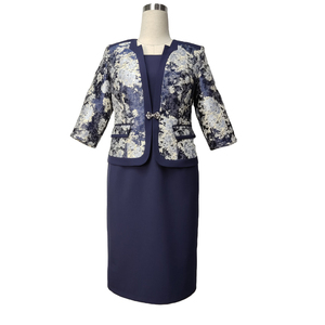 Vestido de Negocios de Dos Piezas para Mujer Geenlinm, Estilo Lápiz de Gasa, Cintura Natural, Formal de Oficina - Product Image 1