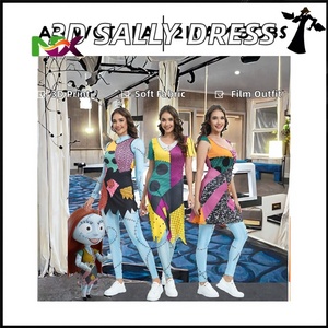 Disfraz de Halloween de la Película de Anime Sally, Conjunto de Disfraz para Fiesta, Disfraz de Navidad para Mujer, Mono Ajustado, Catsuit, Zentai, Bodysuit, <span class=keywords><strong>Leggins</strong></span> Góticos - Product Image 2