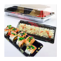 Boîte à sushi en carton kraft de qualité supérieure, prix de gros bas, avec fenêtre transparente