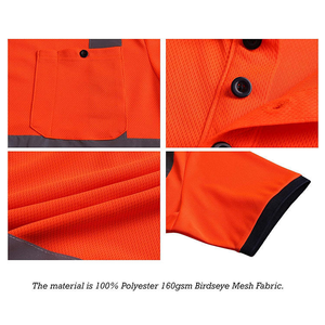 2025 T-shirt réfléchissant haute visibilité personnalisable à demi-manches en polyester avec support de logo personnalisable - Product Image 3