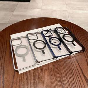 Couverture de téléphone en titane dur de haute qualité <span class=keywords><strong>Anti</strong></span> jaune clair <span class=keywords><strong>coque</strong></span> de téléphone <span class=keywords><strong>transparente</strong></span> magnétique pour iPhone 15 16 17 Pro Max étuis - Product Image 3