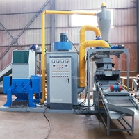 Machine de broyage de câbles usagés pour le recyclage de tous types de câbles, broyeur de câbles pour station de recyclage en usine