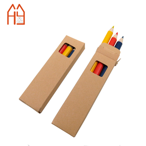 Trẻ Em Món Quà Nghệ Thuật Gói 3/4/6 Mini Màu Bút Chì Thiết Lập Ngắn Bằng Gỗ Bút Chì Màu Thiết Lập Cho Khuyến Mãi - Product Image 5