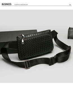 กระเป๋าคาดอกผู้ชายใหม่กระเป๋าคาดเอวลายตารางหมากรุกสไตล์เกาหลีแนวสตรีทกระเป๋าพาดลำตัวขนาดเล็กทันสมัยมีซิป PU ดีไซน์แฟชั่นสำหรับวัยรุ่น - Product Image 3