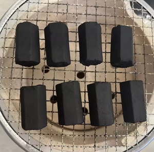 Charbon de coco Hexa Shisha Hookah Briquette, faible teneur en cendres, noir, haute teneur en calories, s'allume en 4 minutes - Product Image 1