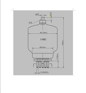 진공 전자관 고주파 발진관 전자관 유리 3 극관 3-500C/Z - Product Image 5