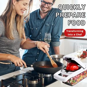 25 in 1 Full Star <b>Vegetable</b> <b>Chopper</b> Onion Carrot Multifunctional Food <b>Chopper</b> Slicer PP <b>Vegetable</b> Cutter Machine with Container - Product Image 3