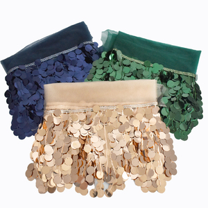 Meetee XP104 17cm Aksesoris Jahit Pakaian Pertunjukan Tari Buatan Tangan DIY Payet Warna-warni Rumbai Pita Trim Renda - Product Image 6