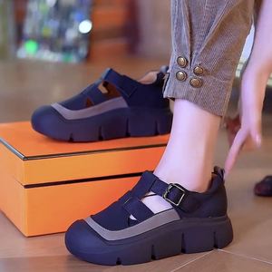 Summer Casual Sports <b>Shoes</b> Breathable Mesh Upper Rubber Outsole Thick Soles Ultra-light Non-fatiguing <b>Height</b>-<b>increasing</b> <b>Shoes</b> - Product Image 5
