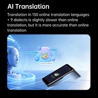 Traducteur de langues T90 AI à reconnaissance automatique, écran IPS 5.3, traduction vocale et photo en temps réel, double écran, 150 langues, hors ligne/en ligne