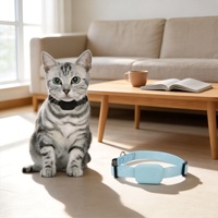 Collier de localisation pour animaux de compagnie, système de positionnement global, étanche, en silicone et nylon, longue durée de vie de la batterie, anti-perte, rappel intelligent pour iOS