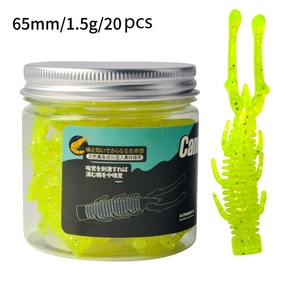 65mm, 6g, 75mm, 1.5g, en <span class=keywords><strong>bouteille</strong></span>, leurre souple, libellule, insectes, Reptile, pêche, vente en gros, leurres souples - Product Image 1
