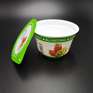 Vaso de Plástico Desechable de 200 ml/200 g para Yogur de <span class=keywords><strong>Fresa</strong></span> y Kiwi <span class=keywords><strong>con</strong></span> Sello de Aluminio - Product Image 6