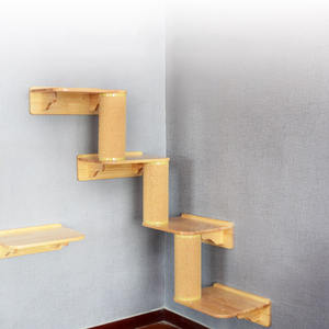 Cadre d'escalade type arbre à chat, jouet de luxe en bois massif, plateforme de bricolage, perche pour animaux domestiques, jouets grand arbre à chat en Sisal - Product Image 3