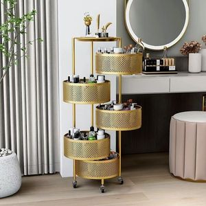 Spécialisé pour les salons de beauté, ce chariot de beauté pour manucure, extensions de cils et tatouages est équipé d'un petit chariot de rangement. - Product Image 4