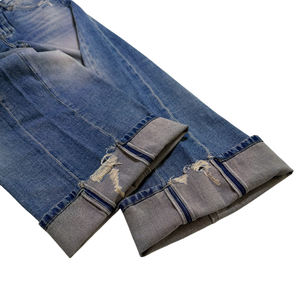 Jean ample taille haute pour femme, 100 % coton, décontracté, été, dégradé rose, délavé vintage, style boyfriend, streetwear - Product Image 3
