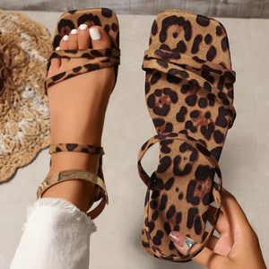 Women Summer Sandals Bohemian Ethnic Style <b>Soft</b> Bottom Low Heels Comfortable Non-Slip Casual Beach <b>Shoes</b> Sandalias De Mujer - Product Image 2