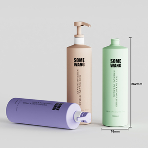 1000ML <span class=keywords><strong>1</strong></span> <span class=keywords><strong>Litro</strong></span> Commercio All'ingrosso shampoo e balsamo bottiglia verde vuoto cosmetici lozione per il corpo bottiglia di bottiglia di <span class=keywords><strong>plastica</strong></span> HDPE - Product Image 3