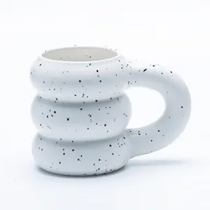 Lujo forma especial mate nórdico capuchino cupdrinkware cerámica té café tazas taza de porcelana