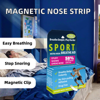 Dilatateur Nasal Magnétique en Plastique Anti-Ronflement – Bandes Magnétiques pour Élargir le Nez à Base d'Extraits Végétaux pour Améliorer la Respiration et Réduire le Ronflement