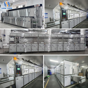 Machine <span class=keywords><strong>de</strong></span> nettoyage ultrasonique industrielle pour <span class=keywords><strong>atelier</strong></span>, ligne <span class=keywords><strong>de</strong></span> <span class=keywords><strong>lavage</strong></span> sous vide entièrement automatique à 7 réservoirs, avec manipulateur PLC et bras <span class=keywords><strong>de</strong></span> transfert - Product Image 3